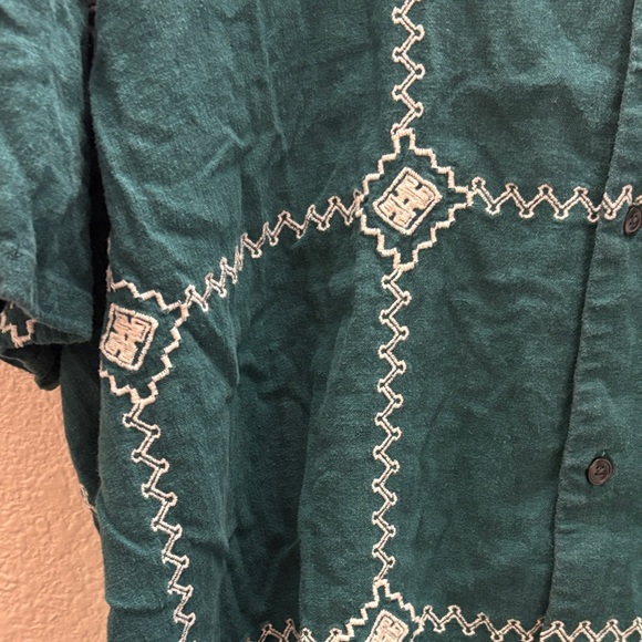 Abercrombie & Fitch Dark Teal Patterned Shirt - Picture 3 of 3